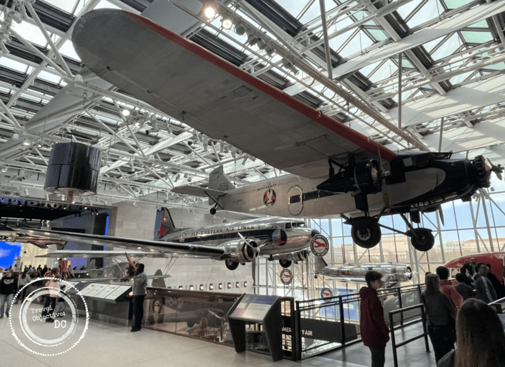 Ford-5 Tri-Motor | Douglas DC-3 | airplanes on display at National Air and Space Museum | Washington DC tourism | Smithsonian Institute