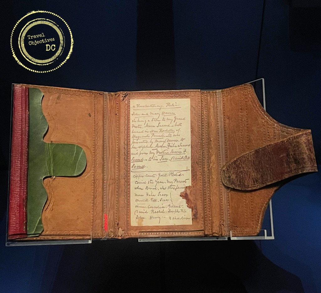 A notebook belonging to British Major John Andre. 
