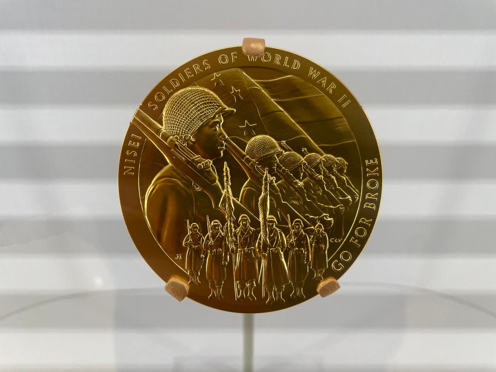 The Congressional Gold Medal honoring the Japanese American World War II soldiers who fought in the service of the United States